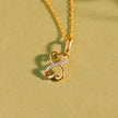 Intertwined Heart & Infinity Gold Diamond Pendant