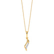Leaf Gold Diamond Pendant