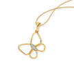 Butterfly Gold Diamond Pendant