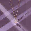 Teardrop Gold Diamond Pendant
