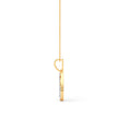 Teardrop Gold Diamond Pendant