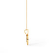 Circular Grid Gold Diamond Pendant