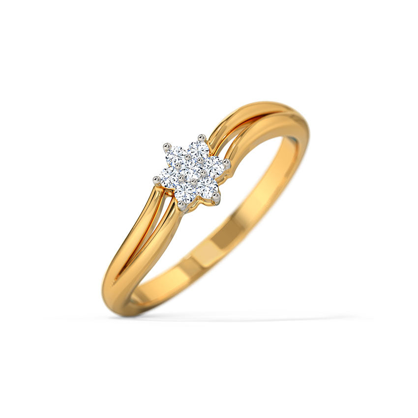 Star Gold Diamond Ring
