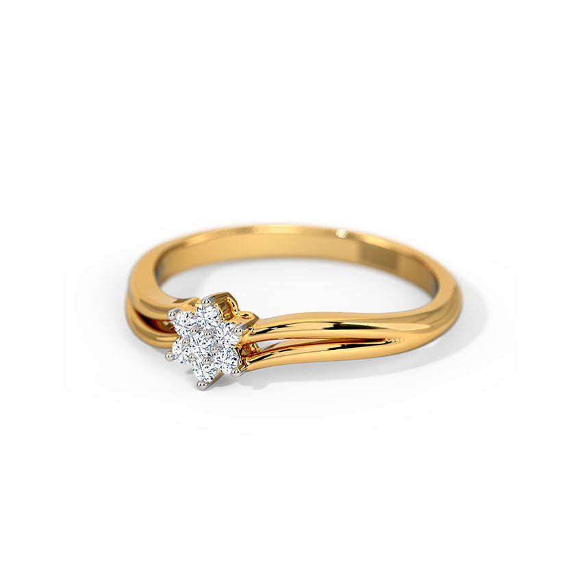 Star Gold Diamond Ring