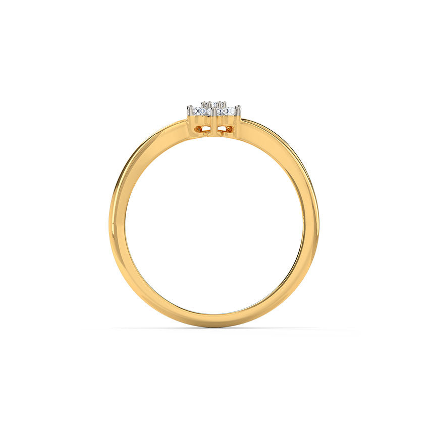Star Gold Diamond Ring