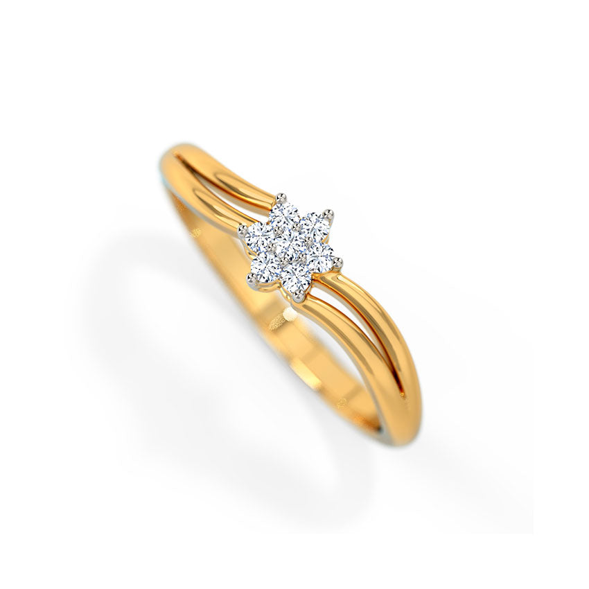 Star Gold Diamond Ring