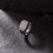 Grand Pave Square Men Diamond Ring