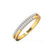 Twin Line Gold Diamond Ring