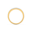 Twin Line Gold Diamond Ring