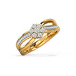 Blossom Flower Gold Diamond Ring