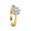 Flower Gold Diamond Ring