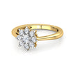 Flower Gold Diamond Ring