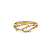 Wave Gold Diamond Ring