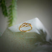 Wave Gold Diamond Ring