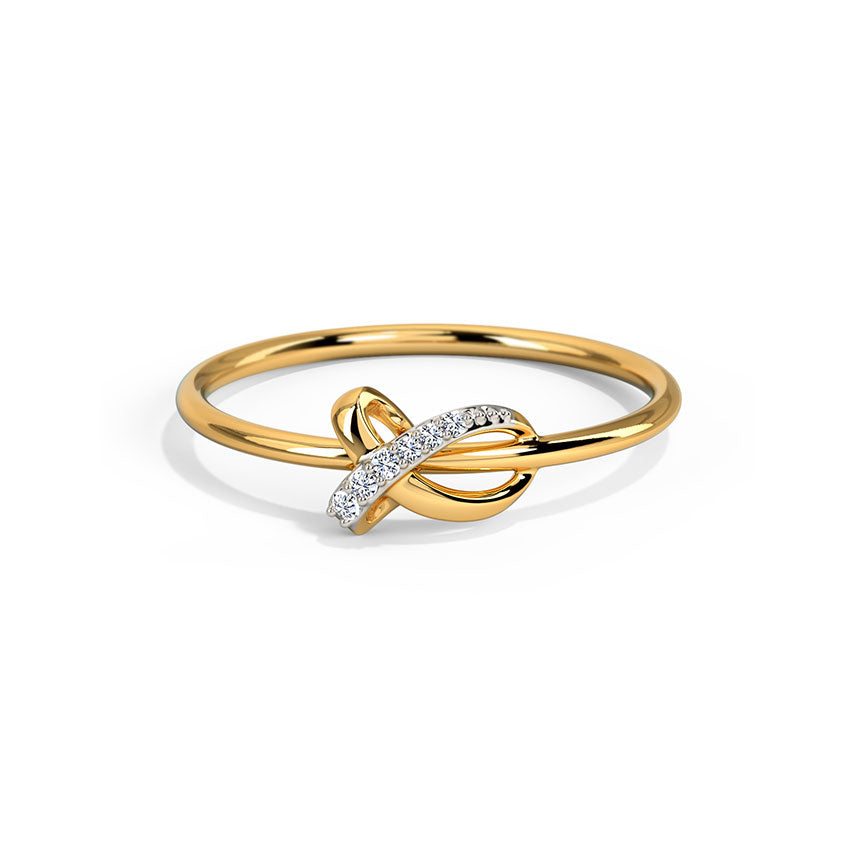 Infinity Twist Diamond Band
