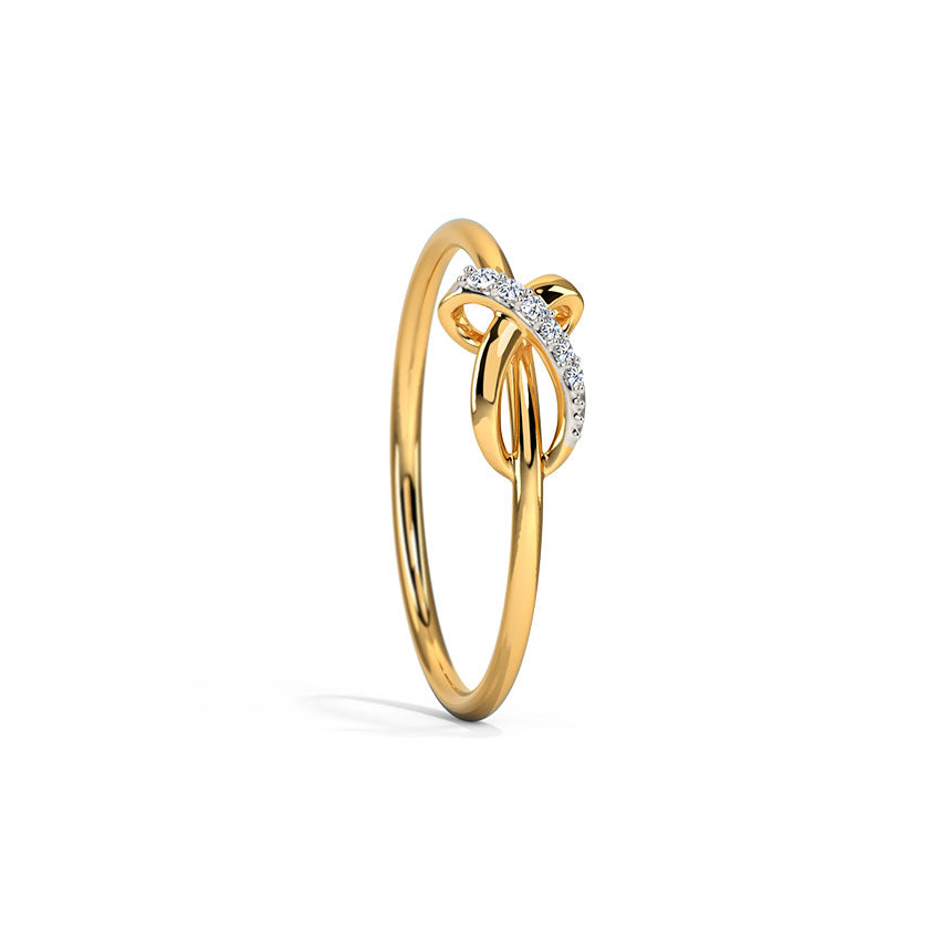 Infinity Twist Diamond Band