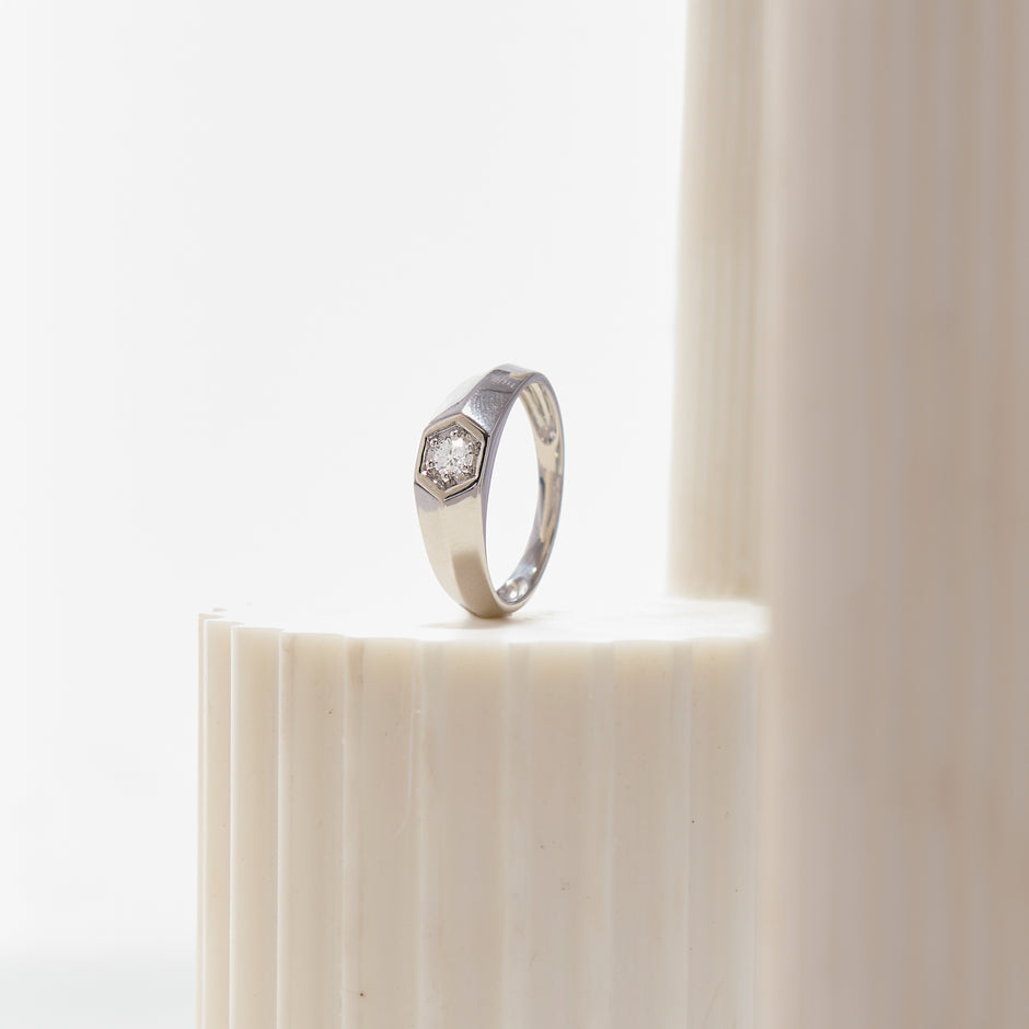 Solitaire Men Diamond Ring