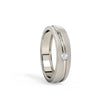 Matt Line Diamond Ring