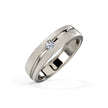 Matt Line Diamond Ring