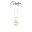 Teardrop Gold Diamond Pendant
