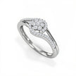 Cluster Gold Diamond Ring