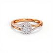 Cluster Gold Diamond Ring