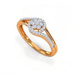 Cluster Gold Diamond Ring