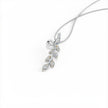 Dropping Leaf Gold Diamond Pendant