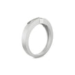 Men Diamond ring with a small geometric accent on the upper left side, shown on a clean white background.