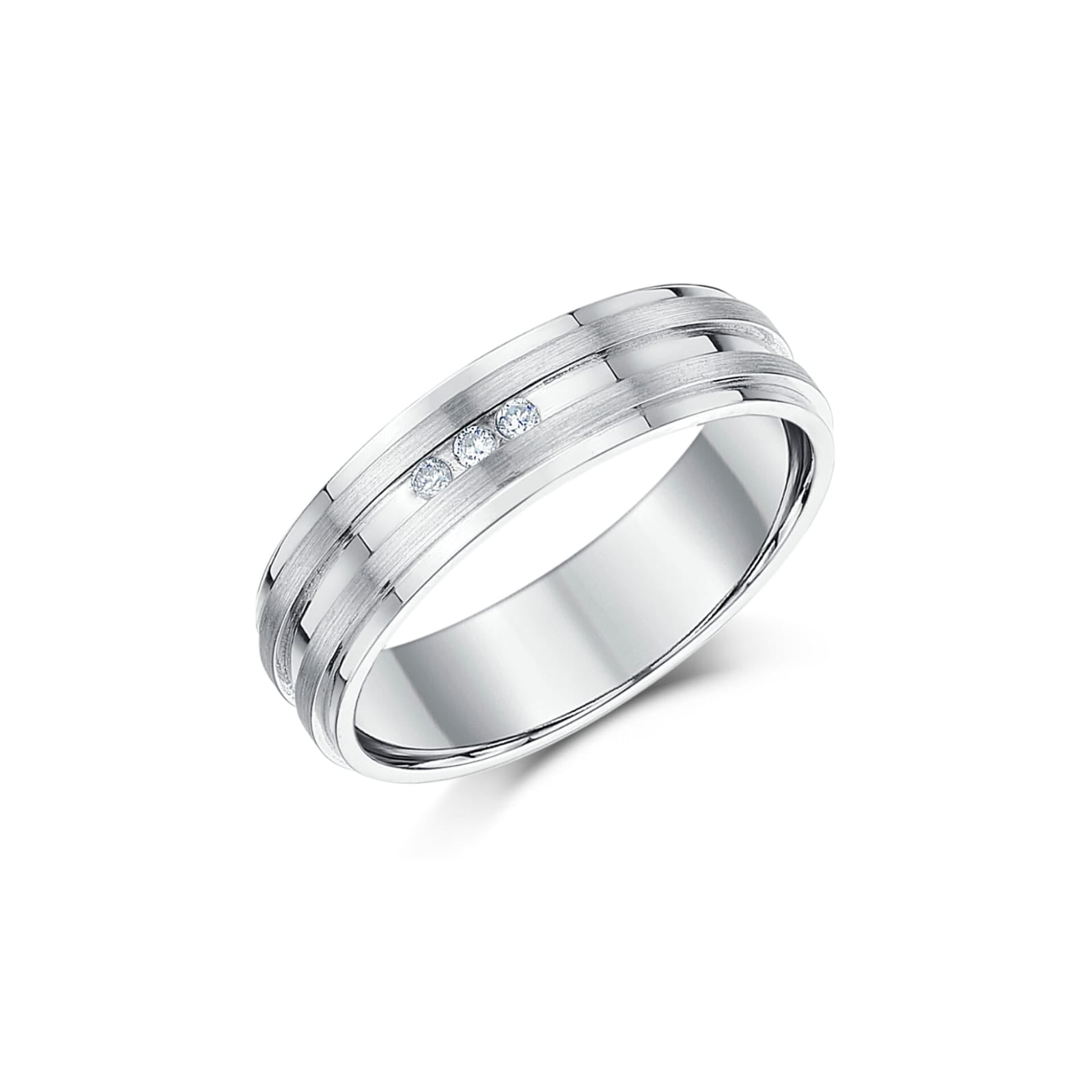 Milgrain Trio  Men Diamond Ring