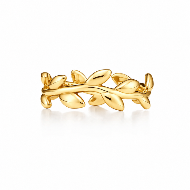 Women Silver Olive Leaf Ring in Pakistan crafted from genuine 925 sterling silver