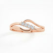 Infinity Ripple Gold Diamond Ring