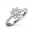 Flower Gold Diamond Ring