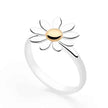Sun Flower Women Silver Ring