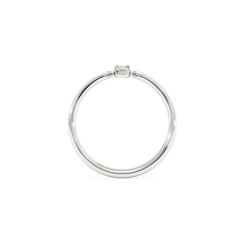 Gold Diamond Ring on a white background