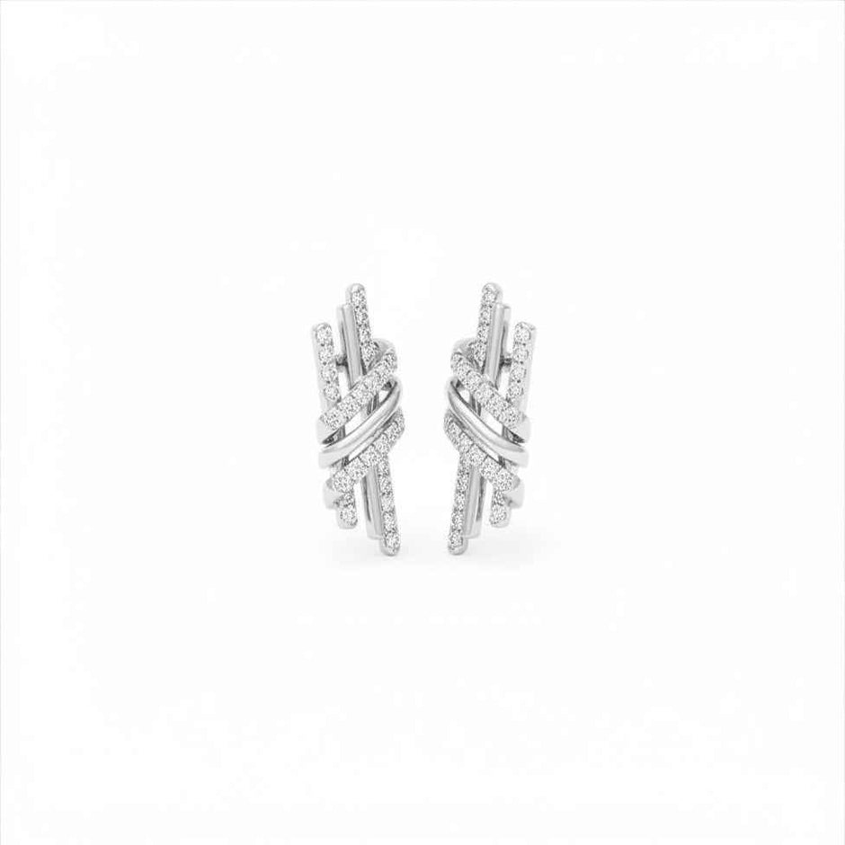 Twilight Tumble Gold Diamond Earrings