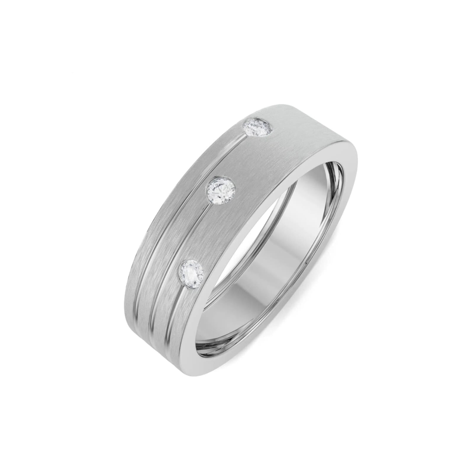 Tri Men's Diamond Ring