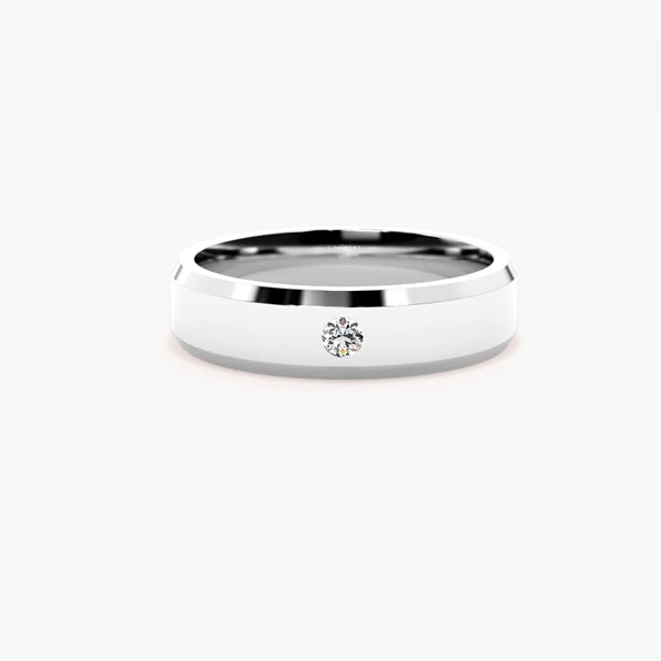 Atlas Solitaire Men Diamond Ring — front product view in Pakistan