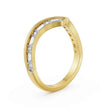 Chevron Baguette Gold Diamond Ring
