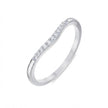 Curved Pavé Gold Diamond Band white gold angled view – gold diamond ring for women in Pakistan