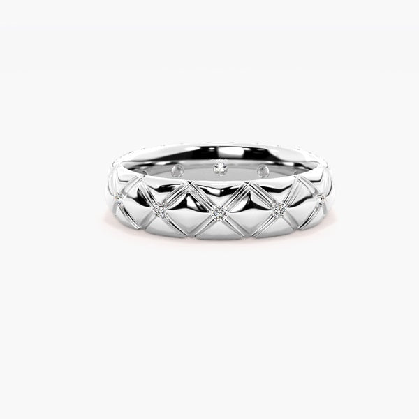 Facet Crest Men Diamond Ring — front product view in Pakistan