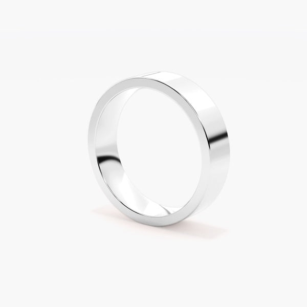 Flat Court Men Wedding Band — product view 3 in Pakistan