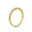 Graduated Round Diamond Gold Ring