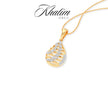 Teardrop Gold Diamond Pendant