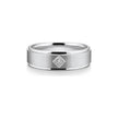 Keystone Princess Men Diamond Ring in white metal, front hero view