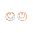 Gold diamond earring – Orbit Swirl, women’s earring style 7 | Khatim Jewels