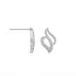 Gold diamond earring – Flame Leaf, pair detail view 4 | Khatim Jewels