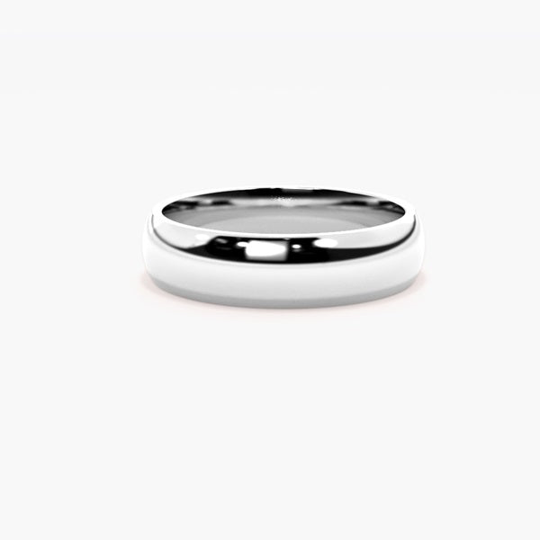 Low Dome Men Wedding Band — front product view in Pakistan