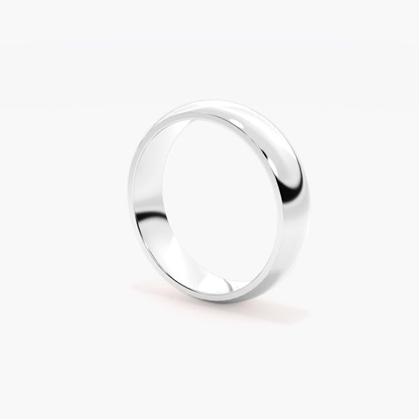 Low Dome Men Wedding Band — product view 3 in Pakistan
