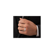 Meridian Flush Solitaire Men's Diamond Ring worn by a man